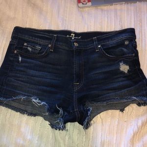7 for all mankind denim shorts.